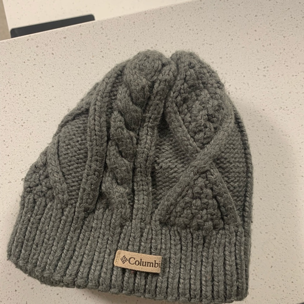 Gray Columbia beanie